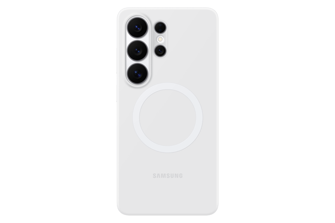 Silicone Magnet Backcover voor de Samsung Galaxy S26 Ultra - White