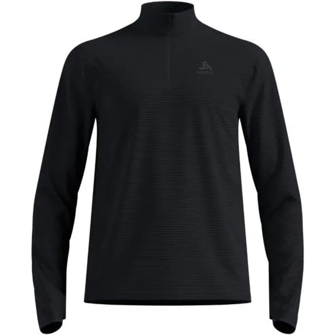 Odlo Essential Thermal Midlayer 1/2 Zip Heren - Zwart - Maat L
