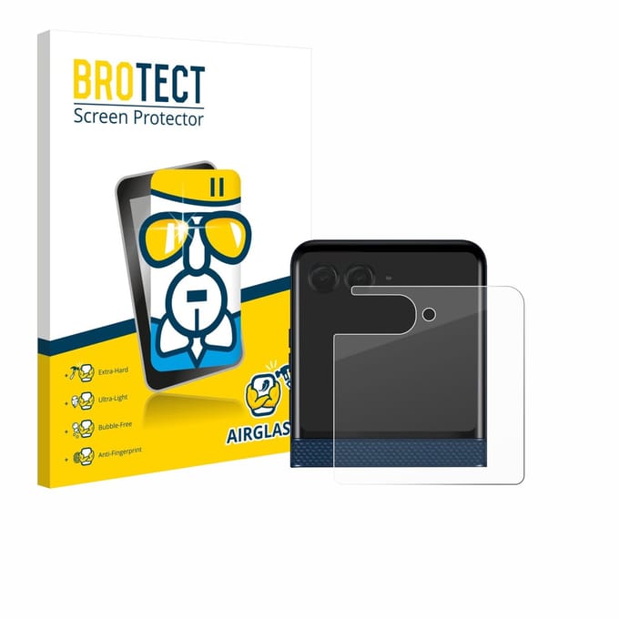 Screenprotector voor Motorola Razr 60 (Achterdisplay) Beschermglas transparant