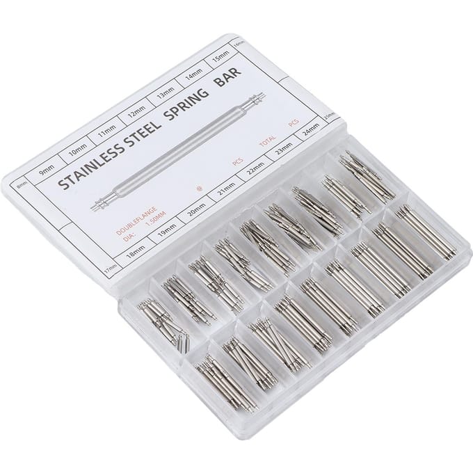 270pcs Watch Strap Connecting Pin Special Watch Connecting Pin for Replacing Spring Bar white