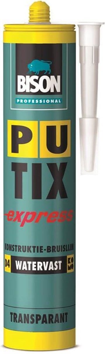 Bison Professional Houtlijm Pu-tix Express Transparant 340g