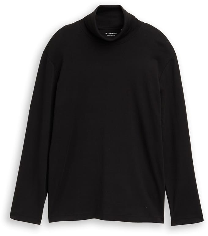 Tom Tailor - Basic shirt met col - Maat S - Black