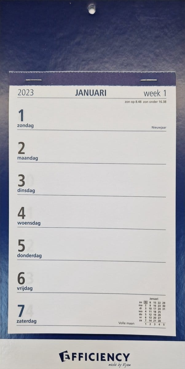 Efficiency Weekkalender 2023