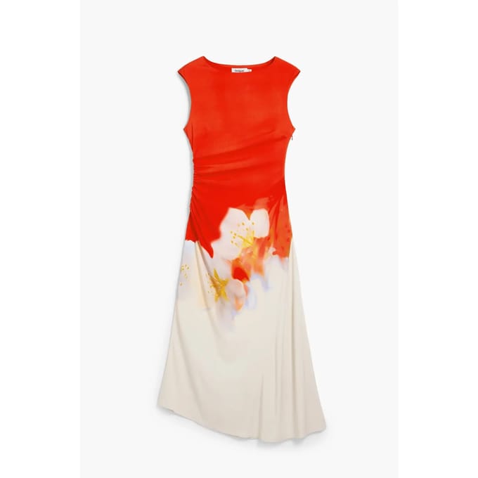 Desigual Rosso Viscosa Damesjurk