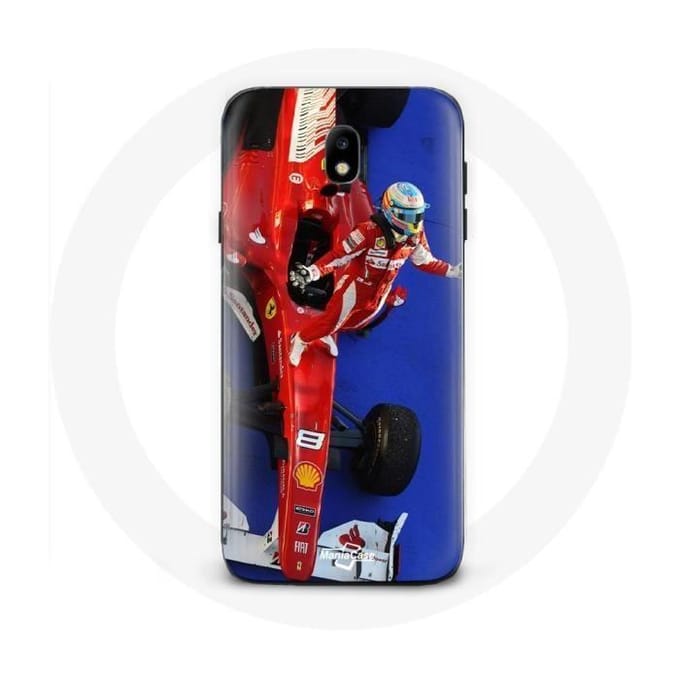 Case voor Samsung Galaxy S4 Formule 1 Fernando Alonso F1 Racing Driver Rood