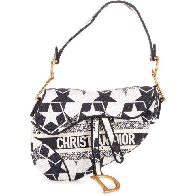 Stars Embroidered Saddle Bag  Schoudertas