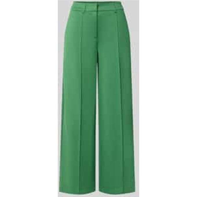 wide fit broek met viscose, model 'Kate'