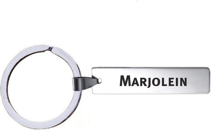 Sleutelhanger Met Naam - Marjolein - RVS
