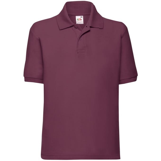 Fruit of the Loom Kinder/Kinder 65/35 Poloshirt (Bourgondië)