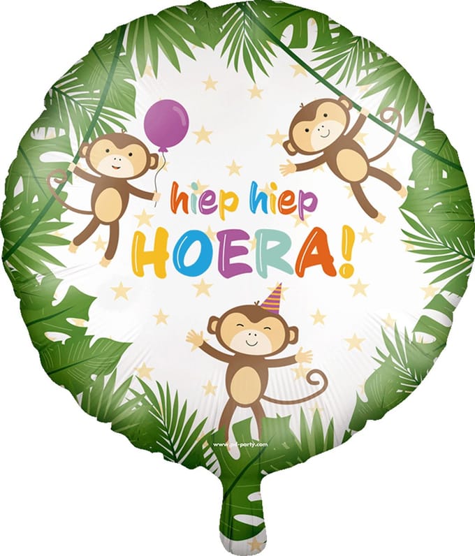 Foil balloon - Hiep hiep hoera