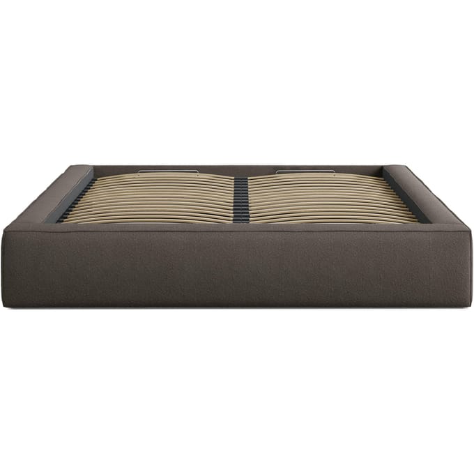Bedframe met opbergvak Simon 160x200 bouclé | Micadoni