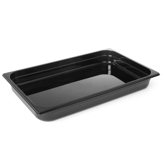 HENDI Gastronorm container – polycarbonaat – 9L – zwart – 530x325x65 mm