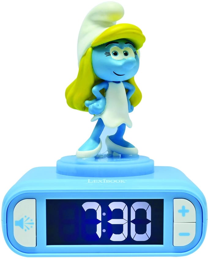 Smurfette Nachtlampje Wekker met geluiden