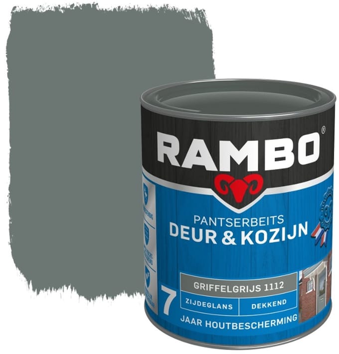 Rambo Pantserbeits Deur & Kozijn Dekkend - 1.5L - Griffelgrijs