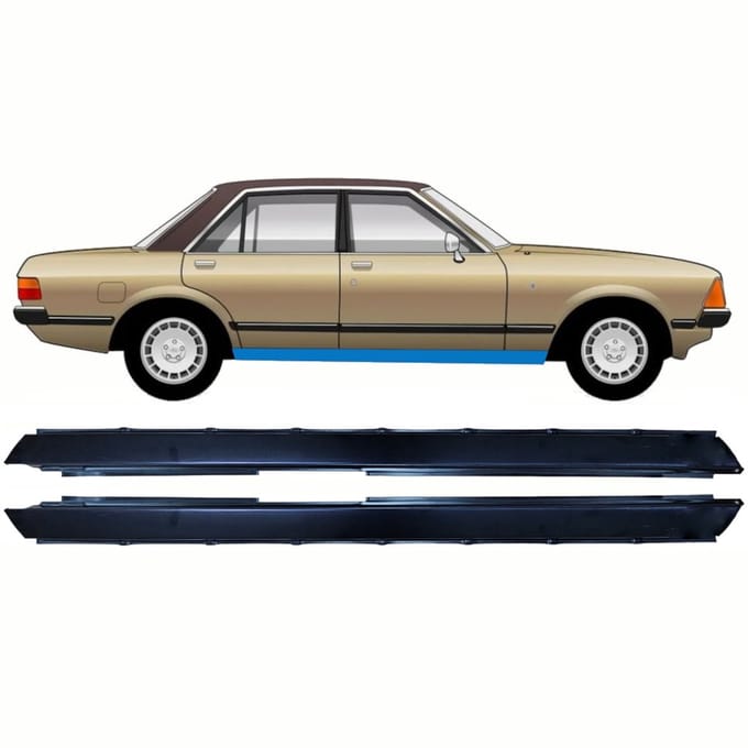 Volledige dorpel voor Ford Granada 1977-1985 / Links + Rechts / Set