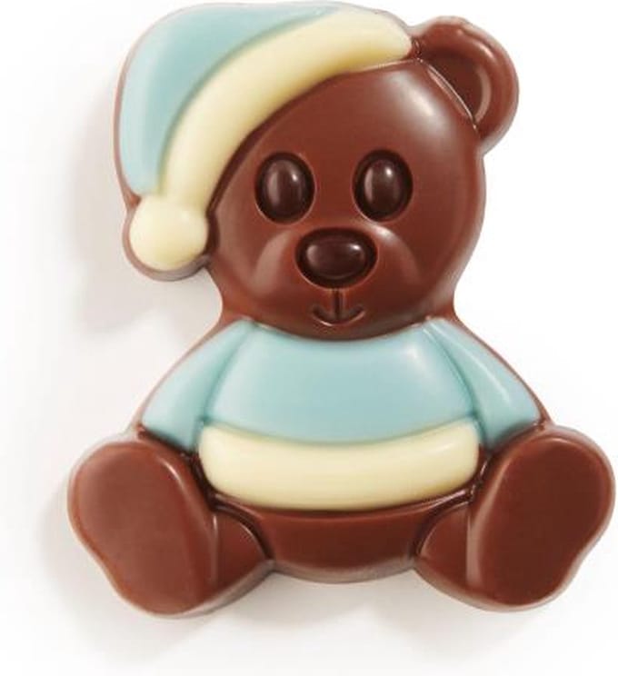 Chocolade - knuffelbeer - blauw - 300 - gram - geboorte - babyshower