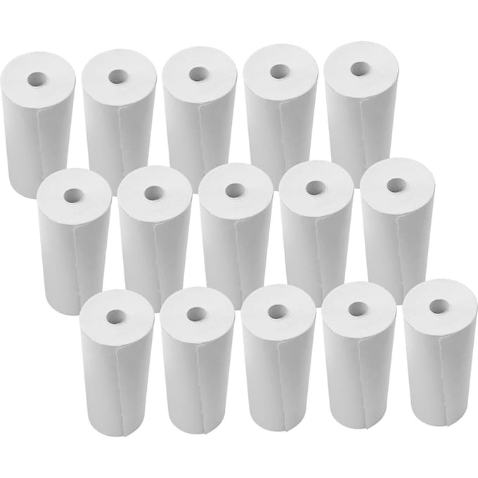 Thermische papierrollen 80x30mm kassabonpapier kassapapierrollen voor supermarkt POS kassabonprinter, 6 rollen 15 Rolls wit