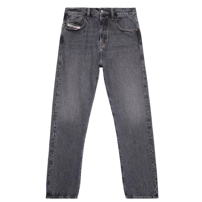 Diesel Heren Viker rechte jeans (Zwart)