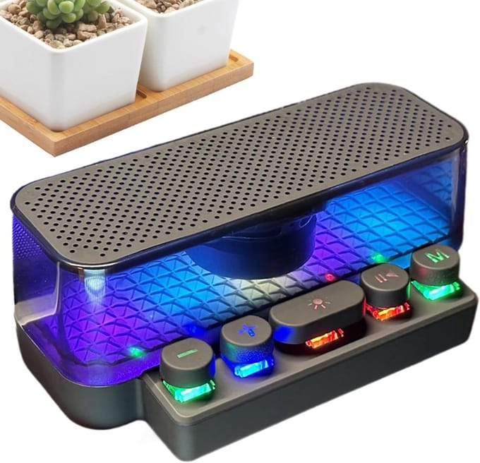 Kleine Draadloze Luidspreker - Bluetooth Speaker Bureau - Muziek Streamen - Verlichtingsontwerp - 15.5x8.5x6.5 cm - Niet gespecificeerd