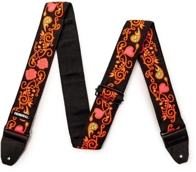Dunlop JH23 Jimi Hendrix Blacklight Monterey Orange - Gitaarband