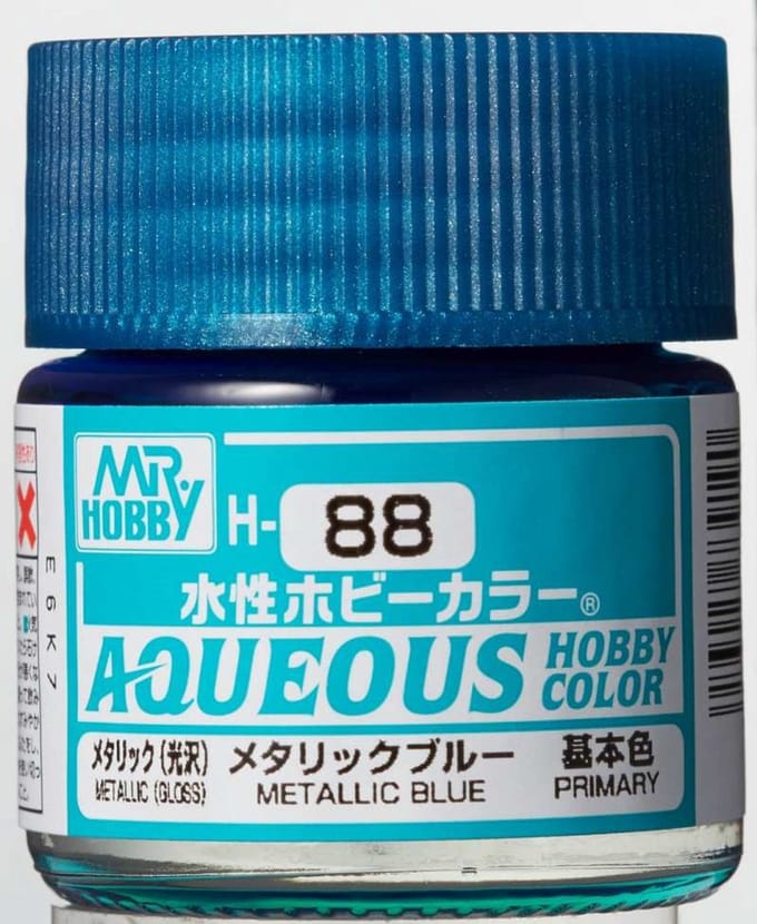 Gunze H-088 - Metallic Blue - Mr. Hobby Aqueous Modelbouwverf 10ml