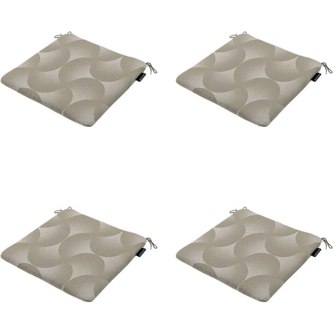 Madison zitkussen napels - 40x40x4,5cm set van 4