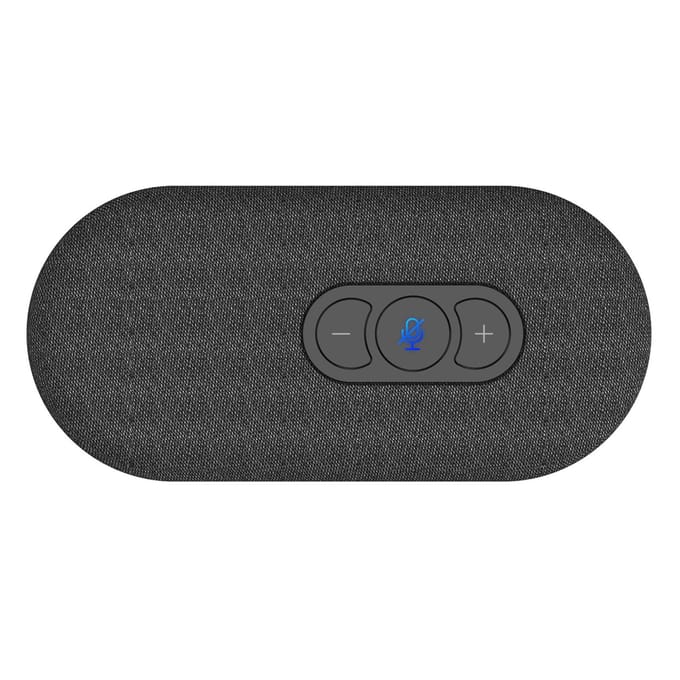 Draagbare USB Conferentie Microfoon Speakerphone Ingebouwde Hi-Fi Speaker 360 graden Omnidirectionele Microfoon donkergrijze kleur