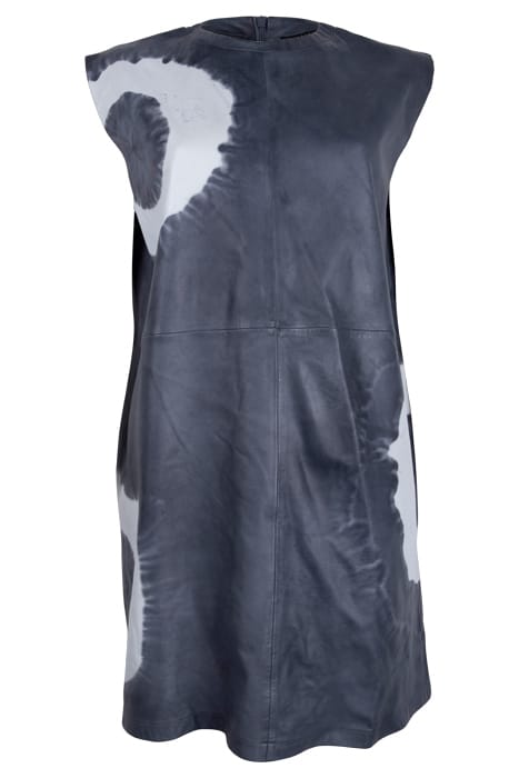 AllSaints Mika Leather Tydy Dr Powder Blue Taglia: 10 | Abiti in pelle Outlet | Donna | Blu