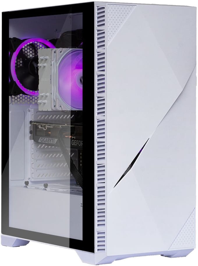 AMD Ryzen 5 7600X3D Game PC/ Streaming computer - Nvidia GeForce RTX 5050 8GB – 64GB RAM – 1.0TB M.2 SSD – Win11 Pro - Iceberg