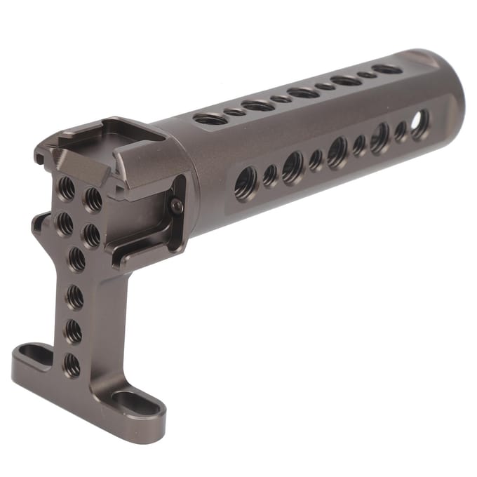 Universele Camera Top Handgreep met Cold Shoe Mount Functionele Camera Kooi Handgrepen gray