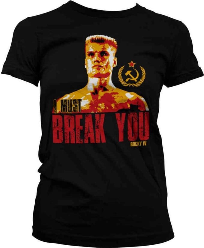 Rocky Dames Tshirt -M- I Must Break You Zwart