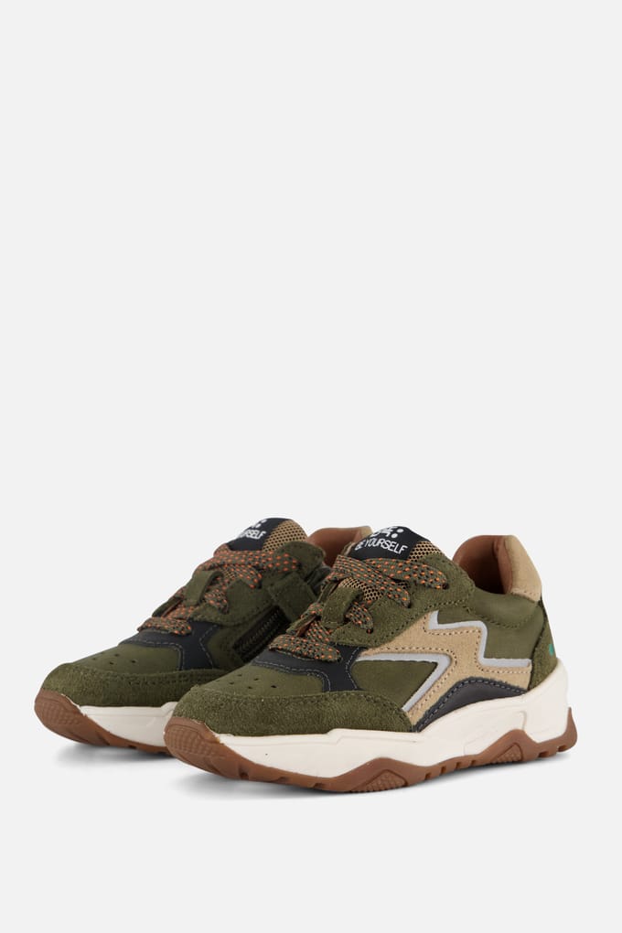 BunniesJR BunniesJR Cleo Chunky Sneakers groen Leer