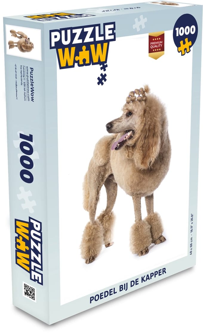 Puzzel Poedel bij de kapper - Legpuzzel - Puzzel 1000 stukjes volwassenen