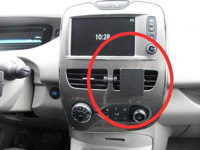 Brodit ProClip houder geschikt voor Renault Zoe 2014-2019 Angled mount