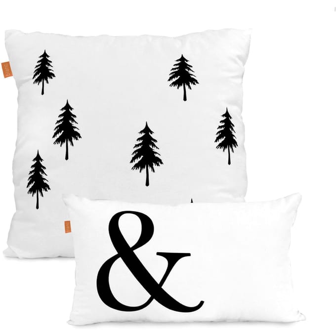 Set van 2 kussenhoezen Ampersand | Blanc