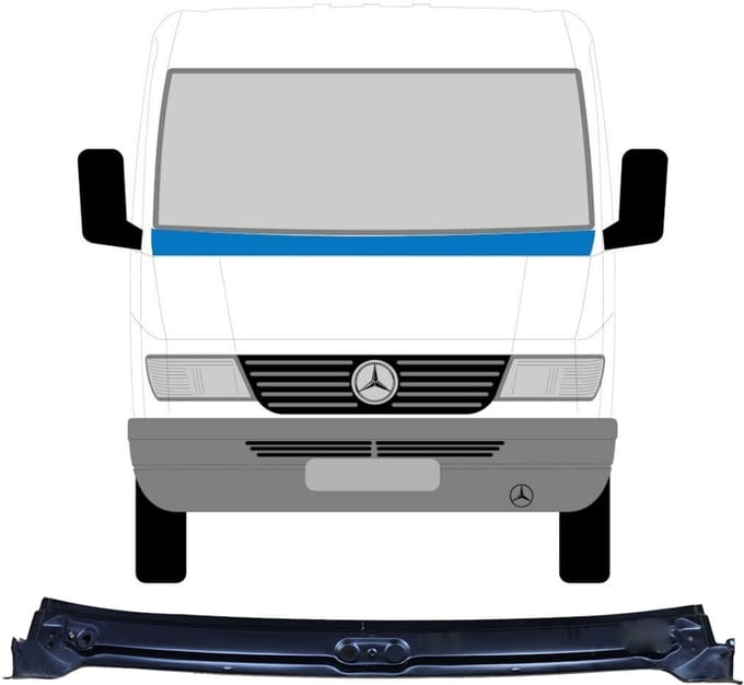 Reparatie paneel paravan voor Mercedes Sprinter 1995-2006