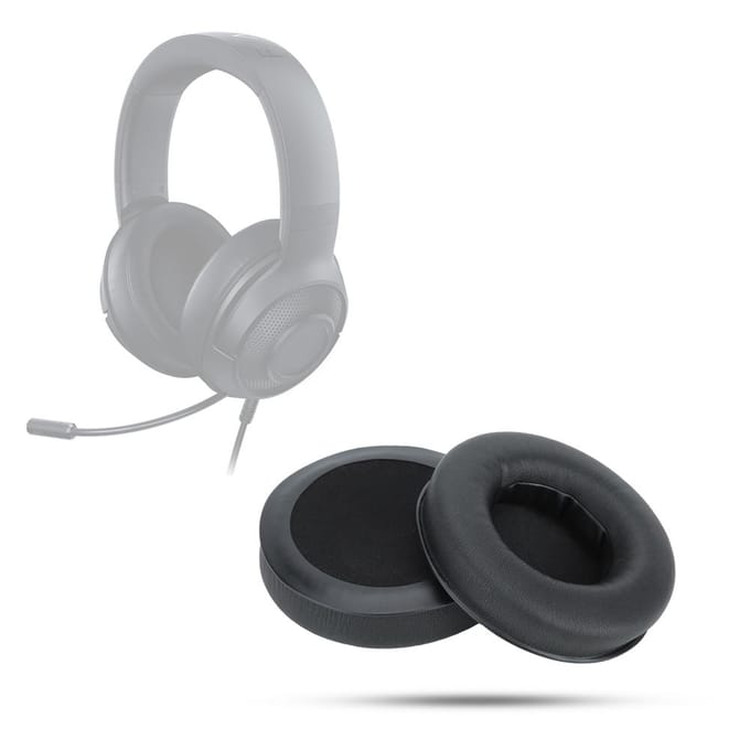 Zachte Spons Oorkussens Hoes Headset Kussen voor Razer Kraken Pro Koptelefoon Zwart black