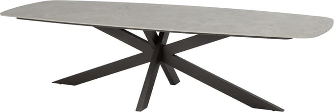 Prado dining tuintafel 300x110xH75 cm terre met keramisch deens ovaal blad Taste 4SO