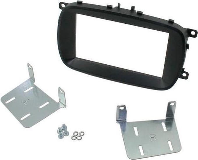 2-DIN frame ECO Fiat 500X 2015 -> zwart