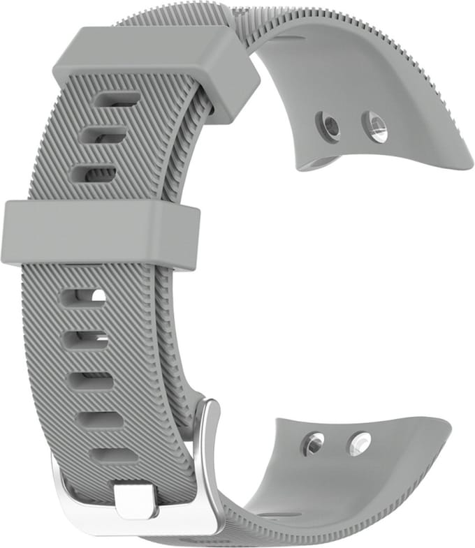By Qubix - Siliconen bandje - Grijs - Geschikt voor Garmin Forerunner 45 / 45S