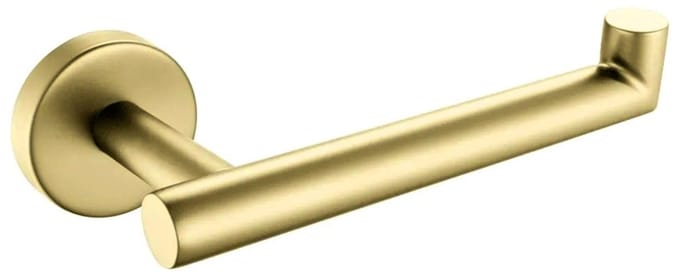 Wc-rolhouder mat goud Rond