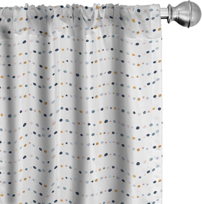 ABAKUHAUS Abstracte geometrie gordijnen – 2x75x245 cm – microvezel