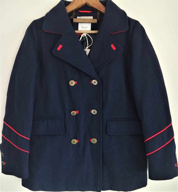 Winterjas Pepe Jeans Jana Jr - Donker Blauw - Maat 152