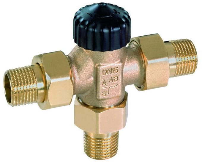 IMI Hydronic Engineering HEIMEIER Drieweg-mengkraan voor verwarmings- en koelsystemen, DN 25, 4170-04.000
