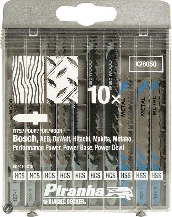 Piranha Decoupeerzaagblad Cassette combi hout / metaal,  T-Aansluiting X28050