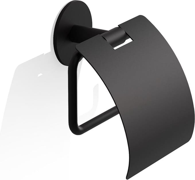 Toiletrolhouder - Zelfklevend TPH4, mat zwart.