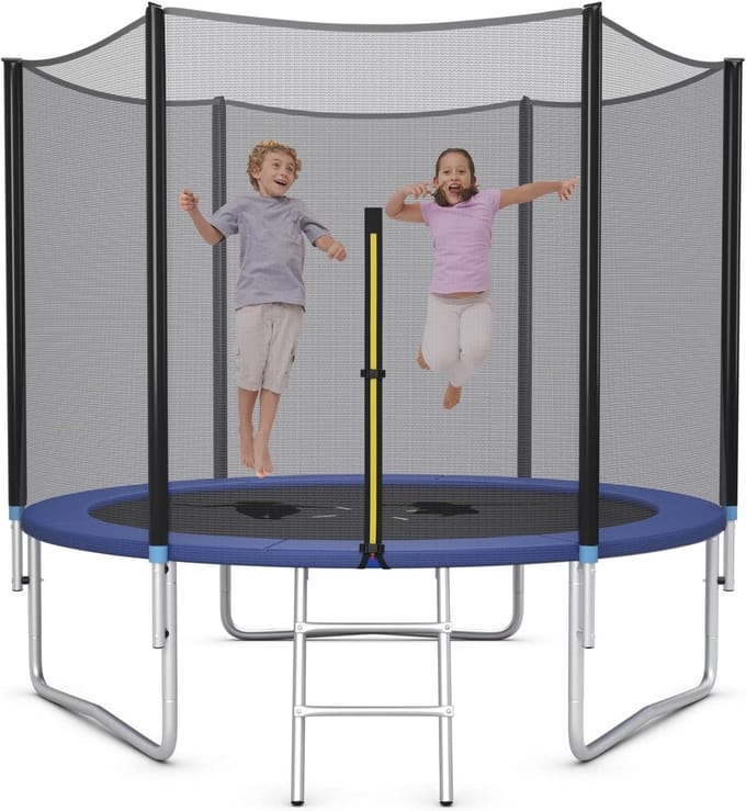 Trampoline net - 180 cm - buitenrand - AP Sport - Zwart