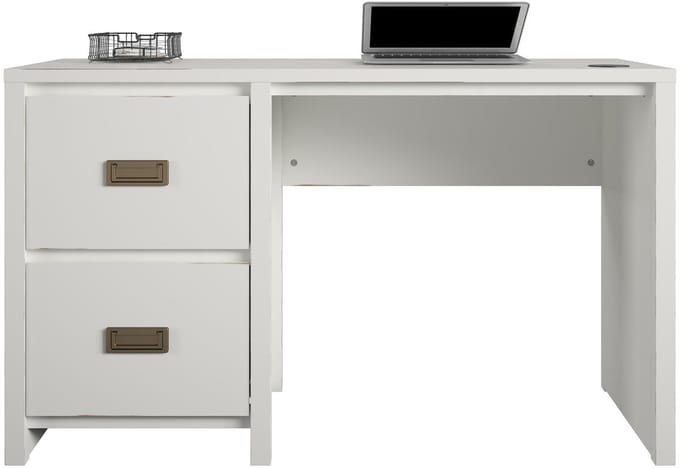 Haven-Bureau - 2-Laden - Wit MDF
