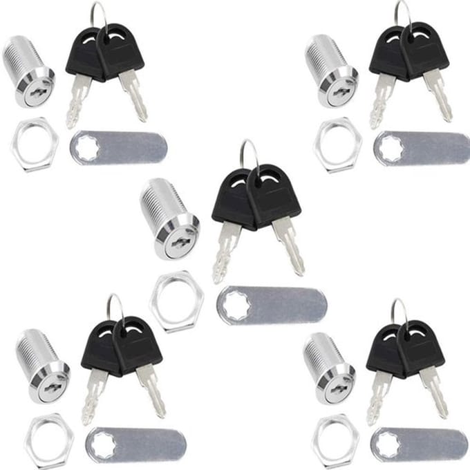 Dailygoody - Pack van 5 Cilindersloten voor Meubels en Brievenbussen