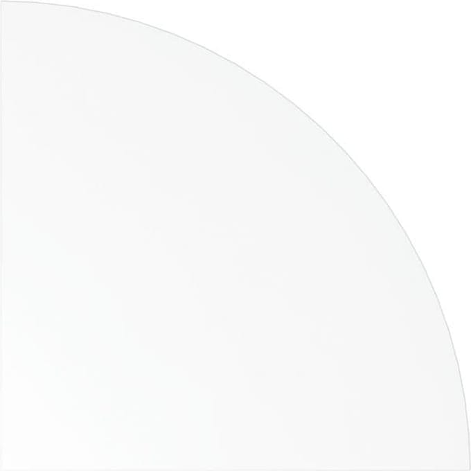 HE91 - Hoek rond 80 x 80 Wit